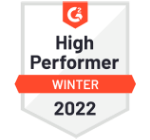 High Performer Winter-2022 Award by G2