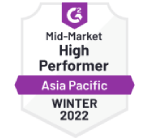 Akrivia HCM Asia Pacific mid market High Performer Award by G2
