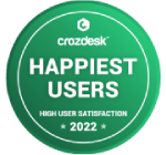 Akrivia HCM-Crozdesk Happiest Users Badge-2022